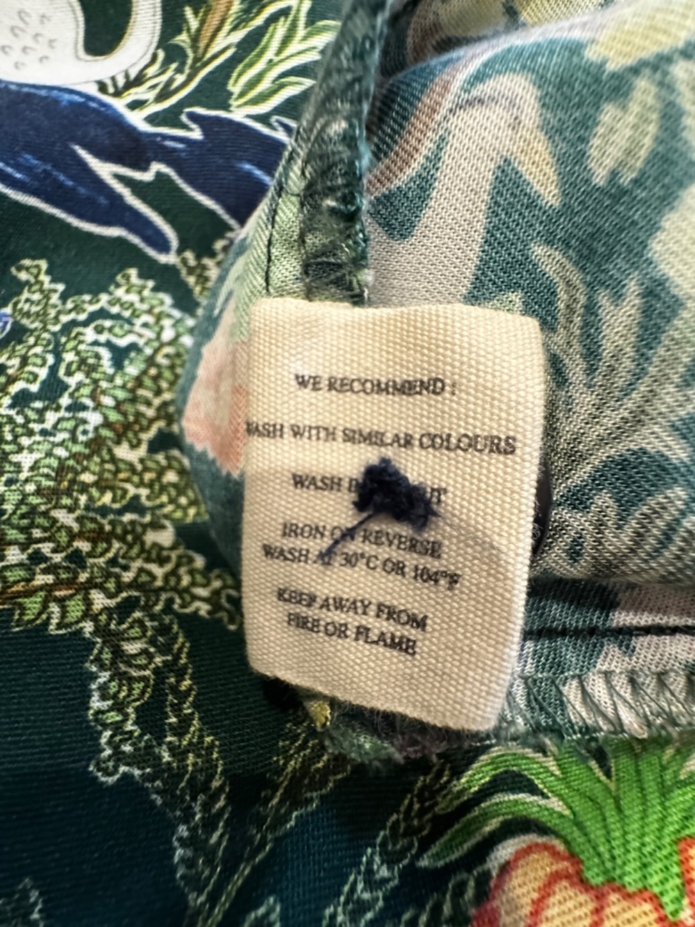 Palava Francesca - Green Botanical Gardens Tencel Jumpsuit UK 12/US 8 - Like New - Picture 16 of 16